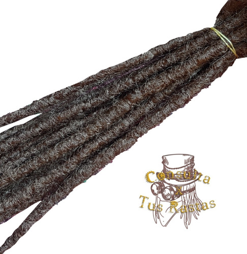 Extensiones Dreadlocks Rastas Naturales Medium 20cm X 5unid.