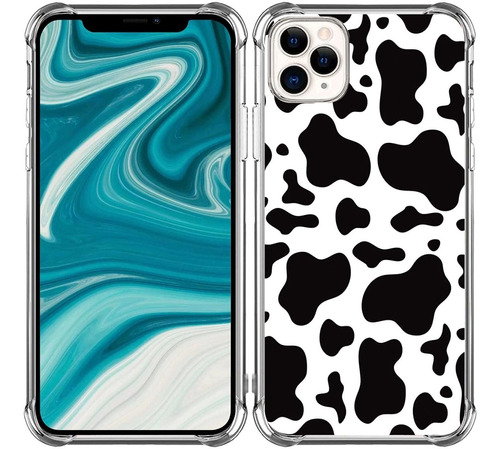 Funda Para iPhone 13 Pro, Estampe Manchas Vaca/6.1 In