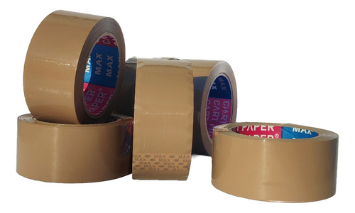 Imagen 2 de 2 de Cintas De Embalaje 12 Unidades Café 100m / Cart Paper