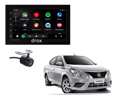 Kit Radio Android 9.1 Waze Nissan Versa 2015 Al 2019