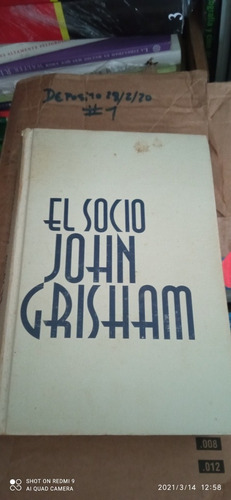 Libro El Socio. John Grisham