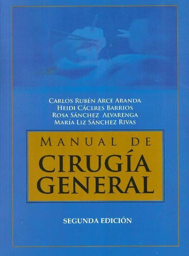 Libro Manual De Cirugía General De María Liz Sánchez Rivas,
