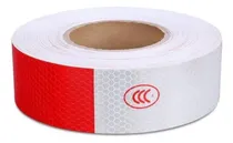 Comprar Rollo Cinta Reflectiva Roja Blanca 45 Metros