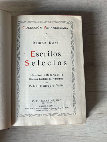 Escritos Selectos - Ramón Rosa