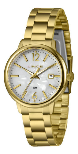 Relógio Lince Feminino Ref: Lrgh193l36 B2kx Casual Dourado