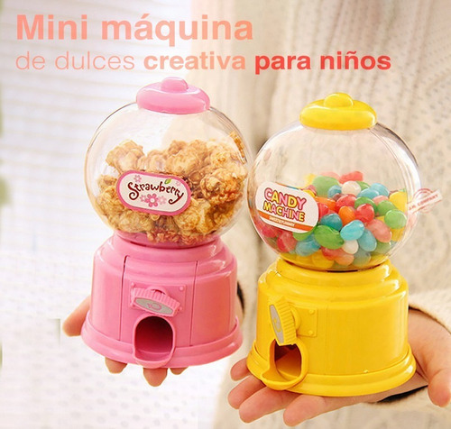 Imagen 7 de 7 de Maquina Dispensadora Dulces Mini Chiclera Niño Alcancia Wj-1