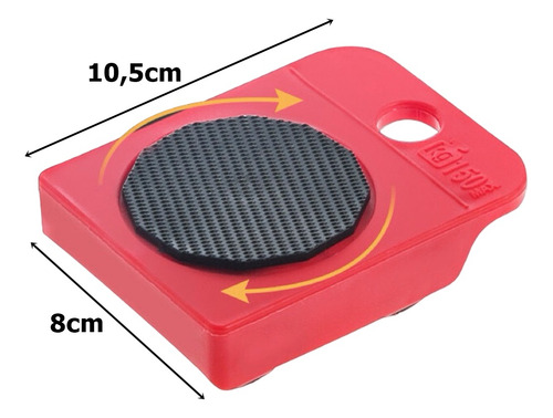 Conjunto De Rodas Para Mover Móveis Até 150kg Fácil