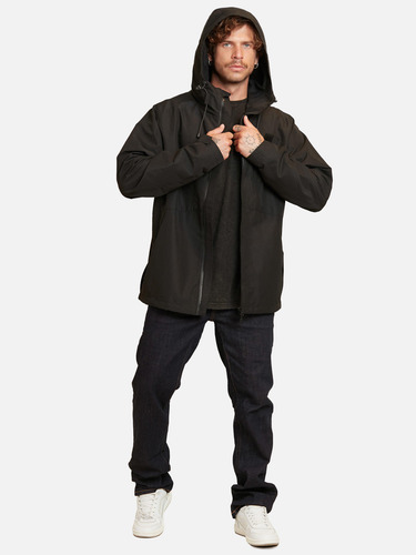Cortaviento Winbreaker Negro Hombre Maui And Sons