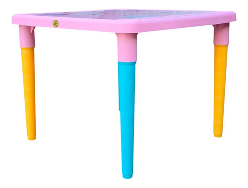 Mesa Infantil Desmontable Con 4 Sillas Plegables Colores