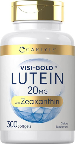 Luteina + Zeaxantina 20 Mg X 300 Softgels Rinde 300 Dias Usa