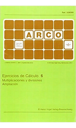 Arco Ejercicios Calculo 6, De Aa.vv.. Editorial Ferrer En Español