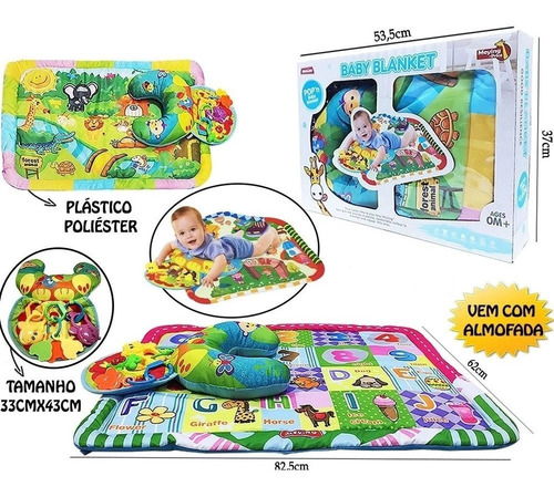 Tapete De Atividades Infantil Bebê Acolchoado - 17403