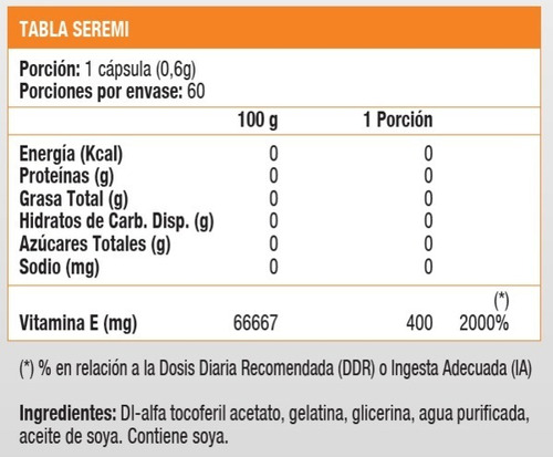 Imagen 2 de 2 de Vitamina E 400 Iu (60 Softgel) Sunvit Life