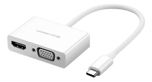 Adaptador 2 En 1 Ugreen Usb C Macho A Hdmi 4k Y Vga Hembra