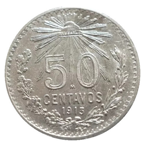 50 Centavos Resplandor Ley 0.800 1913 Cospel Grande