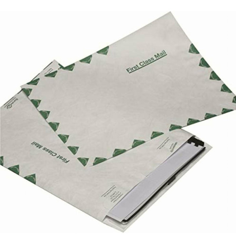 Survivor R1470 Tyvek Usps Sobres De Primera Clase, 9 X 12,
