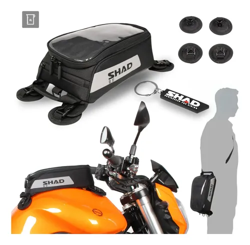 Motorrad Tankrucksack SHAD X0sl12m - Magnetische Aufbewahrungstasche Sl12, TU, Schwarz Tank Tasche Für Motorrad