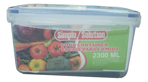 Contenedor Envase Plastic 2.3lts C/tapa 7482 Simple Solution