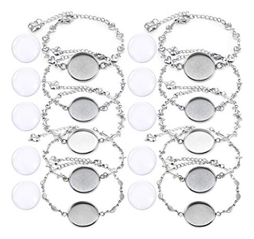 10pcs Bracelet Bezel Settings For Jewelry Making-10pcs ...