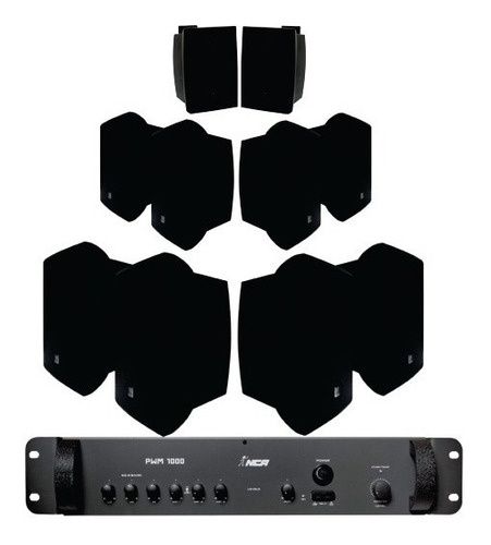 Kit Som 10 Jbl C521p+ Pwm1000 250wrms Rest,loja,academia,bar