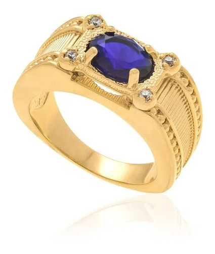 Anel Rommanel Formatura Com Cristal E Zirconias 511753