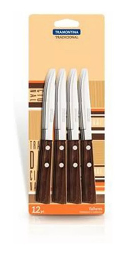 Imagen 1 de 3 de Cuchillo De Postre Tradicional X 12 Unid. Tramontina