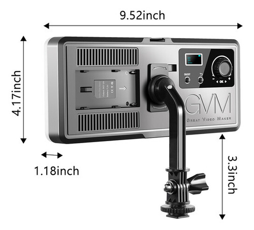 Kit Luces Gvm Rgb 20w +parantes +adaptador Corriente Factura
