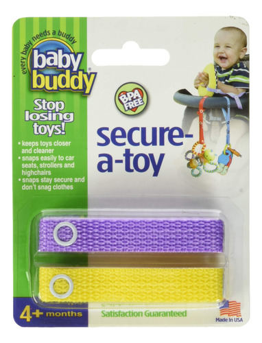 Cinta De Seguridad Para Juguetes (2 Unidades), De Baby Buddy