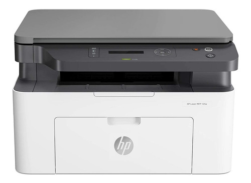 Impresora multifunción HP Laser MFP 135a blanca y gris 110V - 127V
