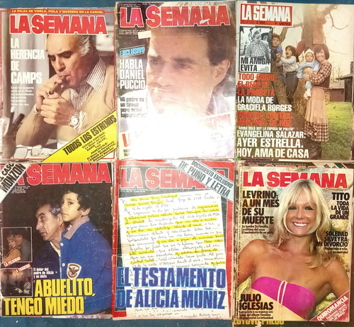 Lote 12 Revistas La Semana (Usado)