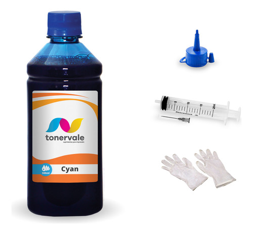 Tinta Para Epson T22 T133220 Cyan 500ml