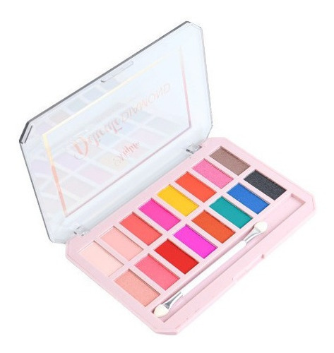 Paleta De Sombras Delicate Diamond Mylife My Life 16 Sombras Cor da sombra Rosa