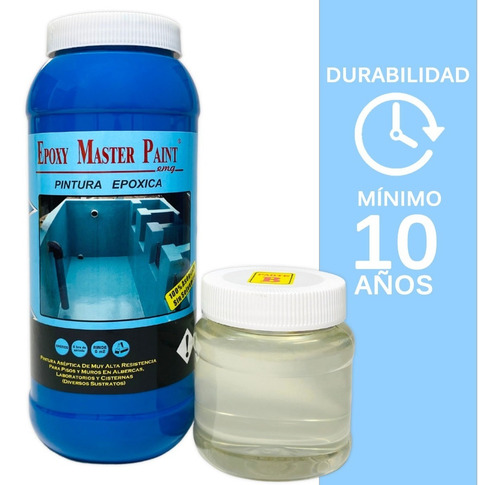 Imagen 4 de 10 de Pintura Para Alberca 1kg Larga Durabilidad