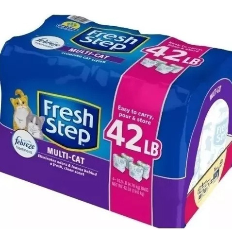 Febreze Multi Cat 19kg Arena Gatos Fresh Step