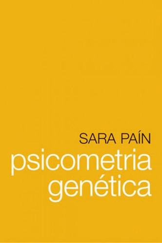 Psicométrica Genética, De Paín, Sara. Editora Wmf Martins Fontes, Capa Mole, Edição 1ª Edição - 2007 Em Português