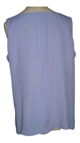 Blusa Sin Mangas , Talle Xl ( 108 De Busto), Lavanda
