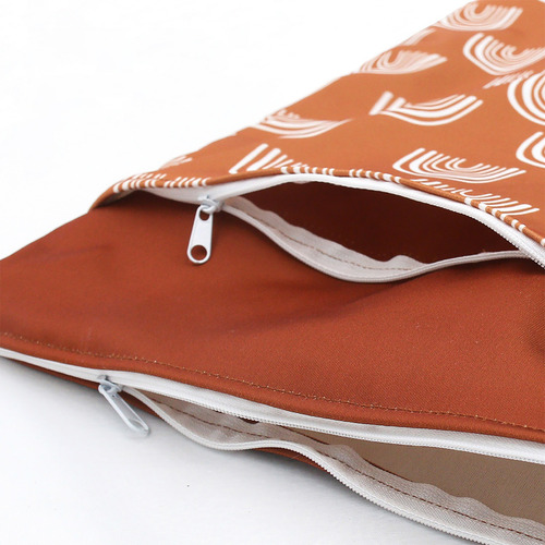 Bolsa Colgante Con Cremallera De Doble Capa Para Guardar Pañ