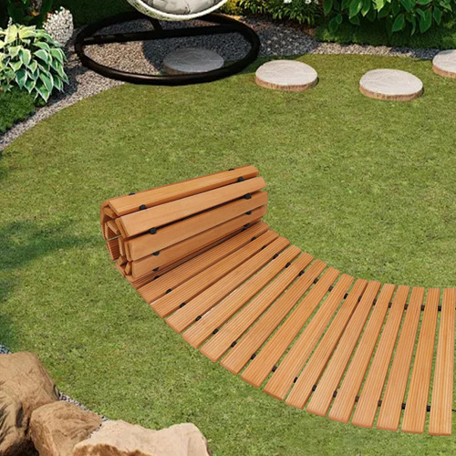 De Jardín De Madera, De Madera, Enrollable, De Patio Para
