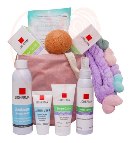 Kit Rutina Completa Piel Sensible Rosacea Konjac Lidherma 