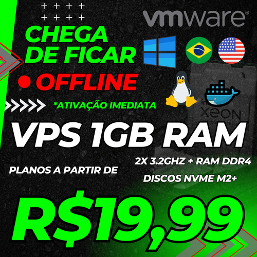 Cloud Vps Windows E Linux 1gb De Ram Ddr4