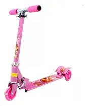 Comprar Monopatin Scooter Princesas Luces Ruedas Silicon Niña Rosado