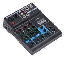 Comprar Mesa De Sonido, Consola Y Mesa De Mezclas Usb Bt, 4 Canales,