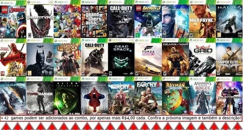 Combo Triplo X + 5 Jogos Gratis Xbox 360 Game Digital Xbox Live