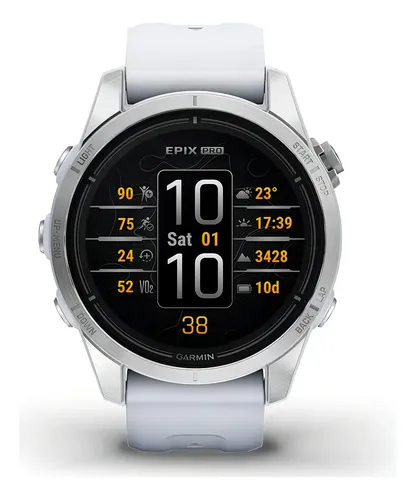 Reloj Smartwatch Epix Pro G2 Garmin 42Mm Plateado Triatlon
