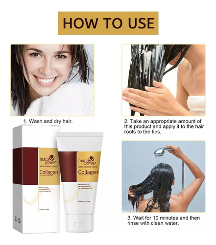 A Mascarilla Capilar De Colágeno Para Cabello Seco Y Dañado
