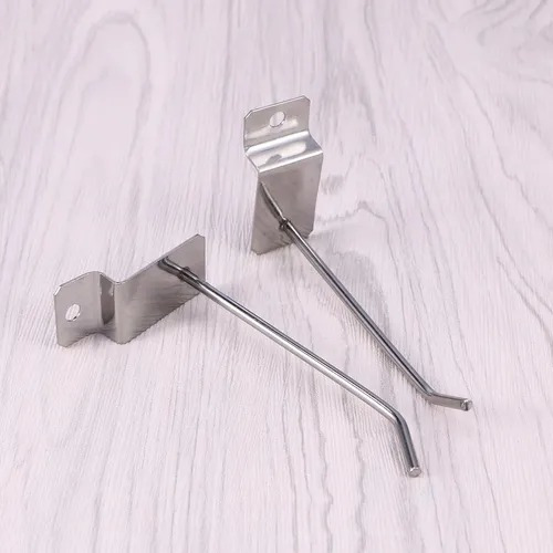 Pack 12 Ganchos De 20 Cm Para Panel Ranurado Estanteria