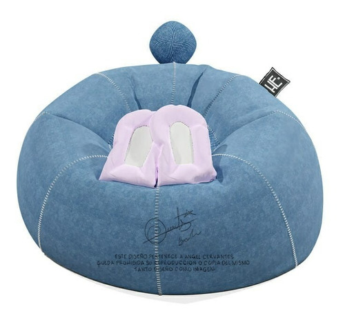 Puff De Diseñador De Mezclilla Modelo Conejo Fancy