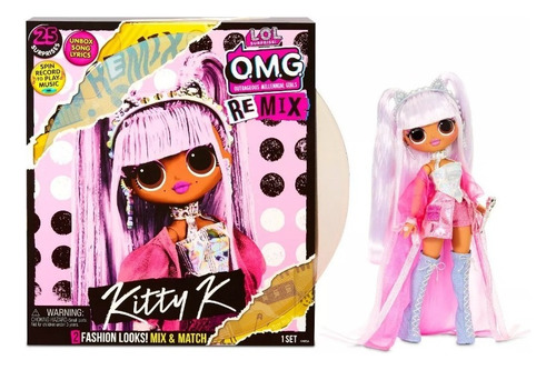 Muñeca L.o.l. Omg Remix Kitty K Fahsion Musical 25 Sorpresa