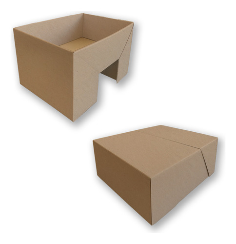 5 Cajas De Regalo Desayuno Sorpresa 35x25x11 Cm Kraft