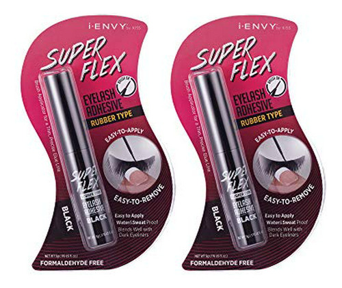 Pestañas Postizas - Kiss I-envy Super Flex Cepillo Adhesivo 